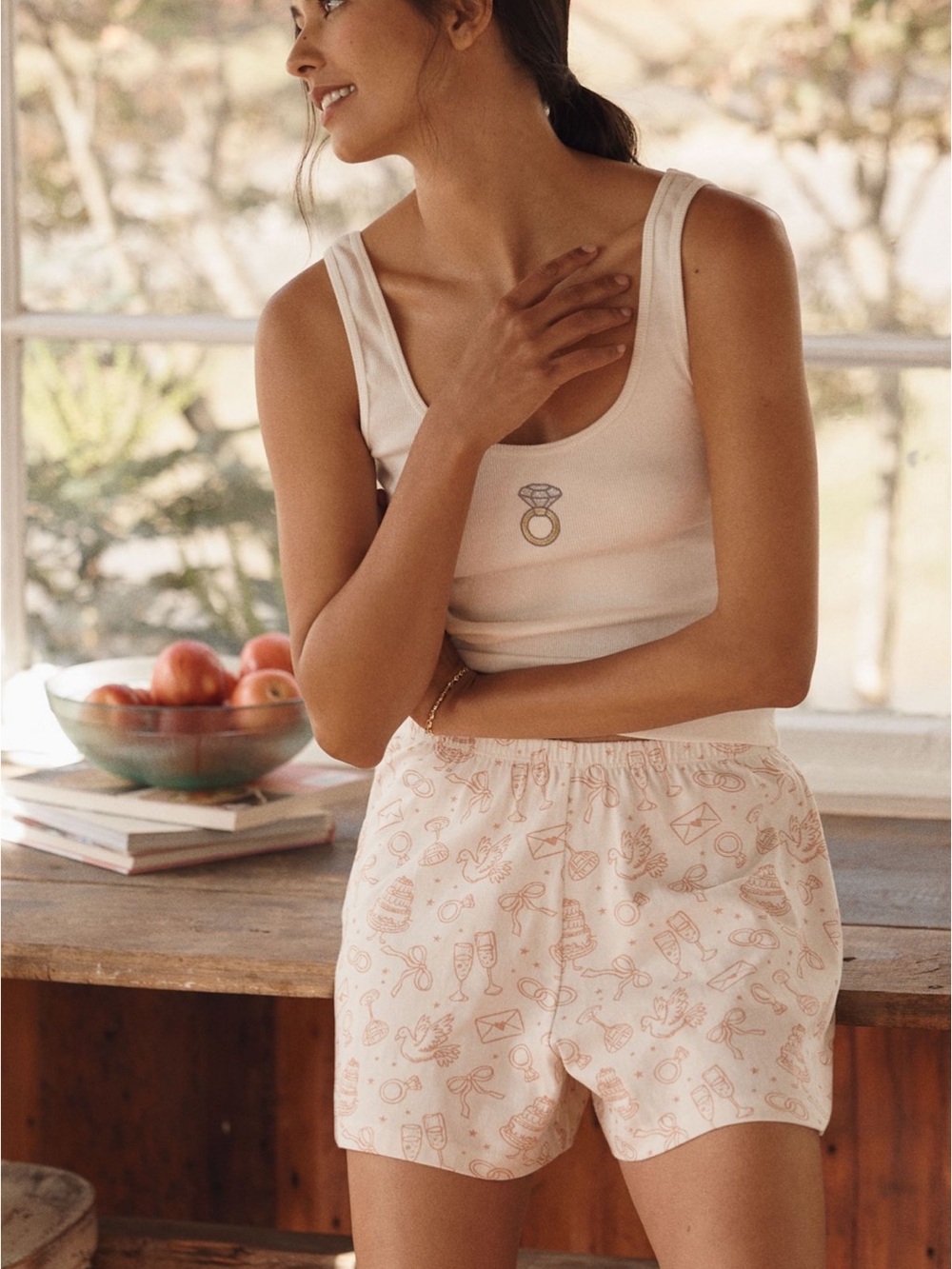 Anthropologie Say Yes PJ Set